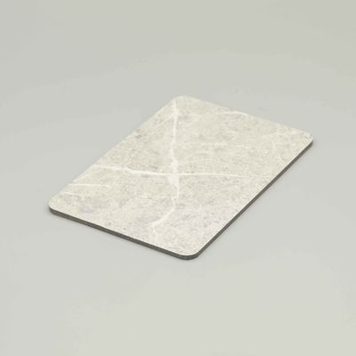 48 X 96 ইঞ্চি জলরোধী অ্যালুমিনিয়াম কম্পোজিট প্যানেল Acp শীট প্রতিফলন হোয়াইট অ্যালুমিনিয়াম প্যানেল