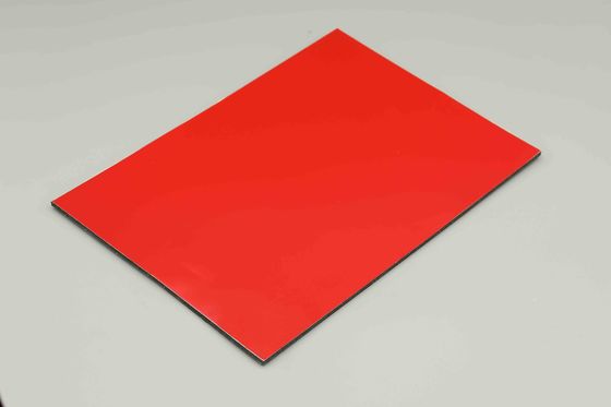 4MM 1.22 X 2.44m PE অ্যালুমিনিয়াম কম্পোজিট প্যানেল ব্যালকনি Acp পার্টিশন ওয়াল