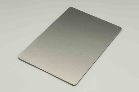 স্টেইনলেস স্টীল ব্রাশ করা Acm Acm ফেসেড প্যানেল 4MM 1.22 X 2.44 মিটার