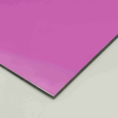 বেগুনি 3MM PE Acp Acp ছাদ 1220 X 2440MM অ্যালুমিনিয়াম কম্পোজিট প্যানেল