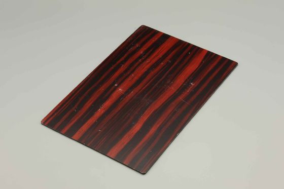 অভ্যন্তরীণ প্রাচীরের জন্য সজ্জা দরজা নকশা কাঠের বীজ অনুকরণ অ্যালুমিনিয়াম কম্পোজিট প্যানেল 4MM প্রাচীর আবরণ প্যানেল